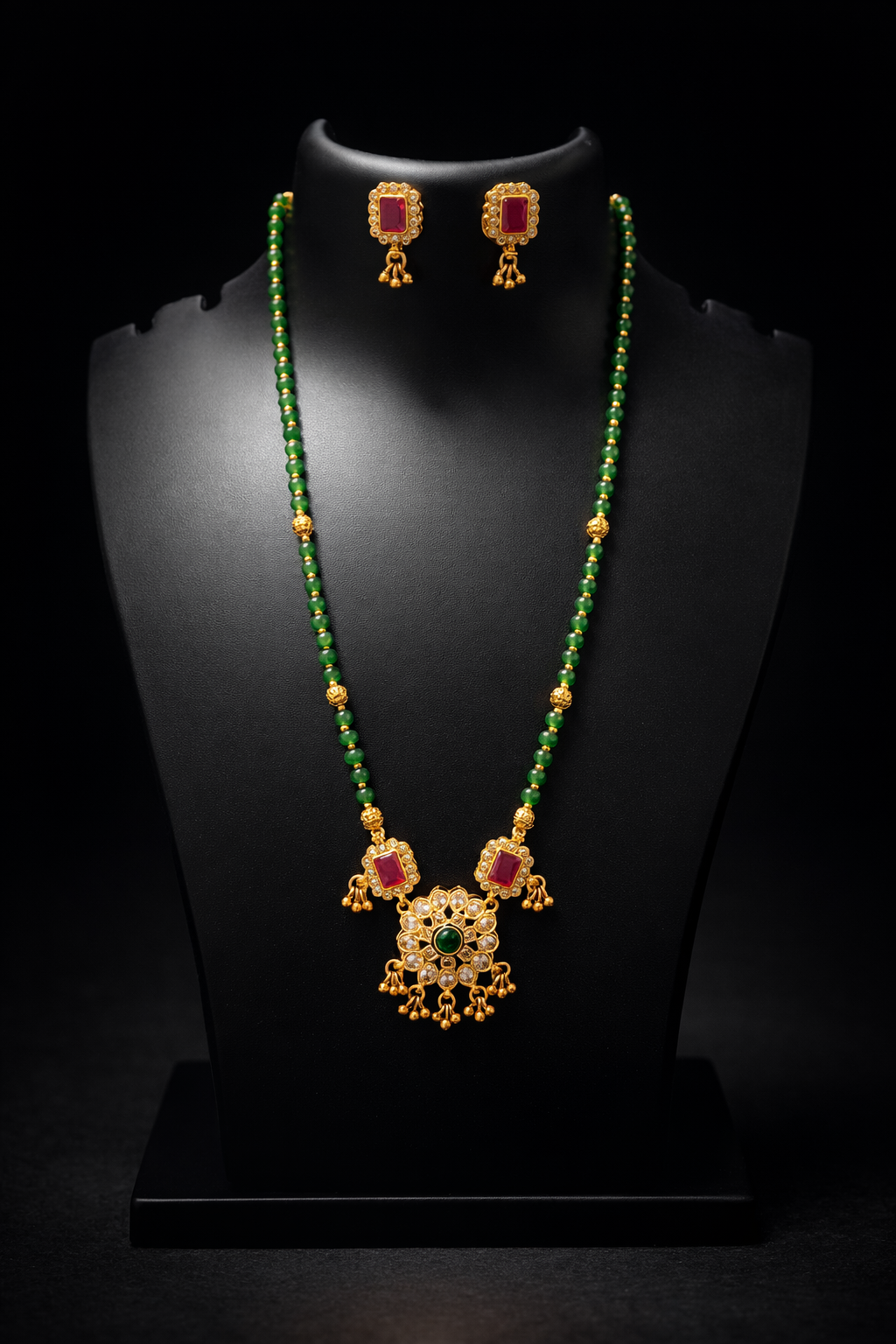 Rajwadi Emerald Haar