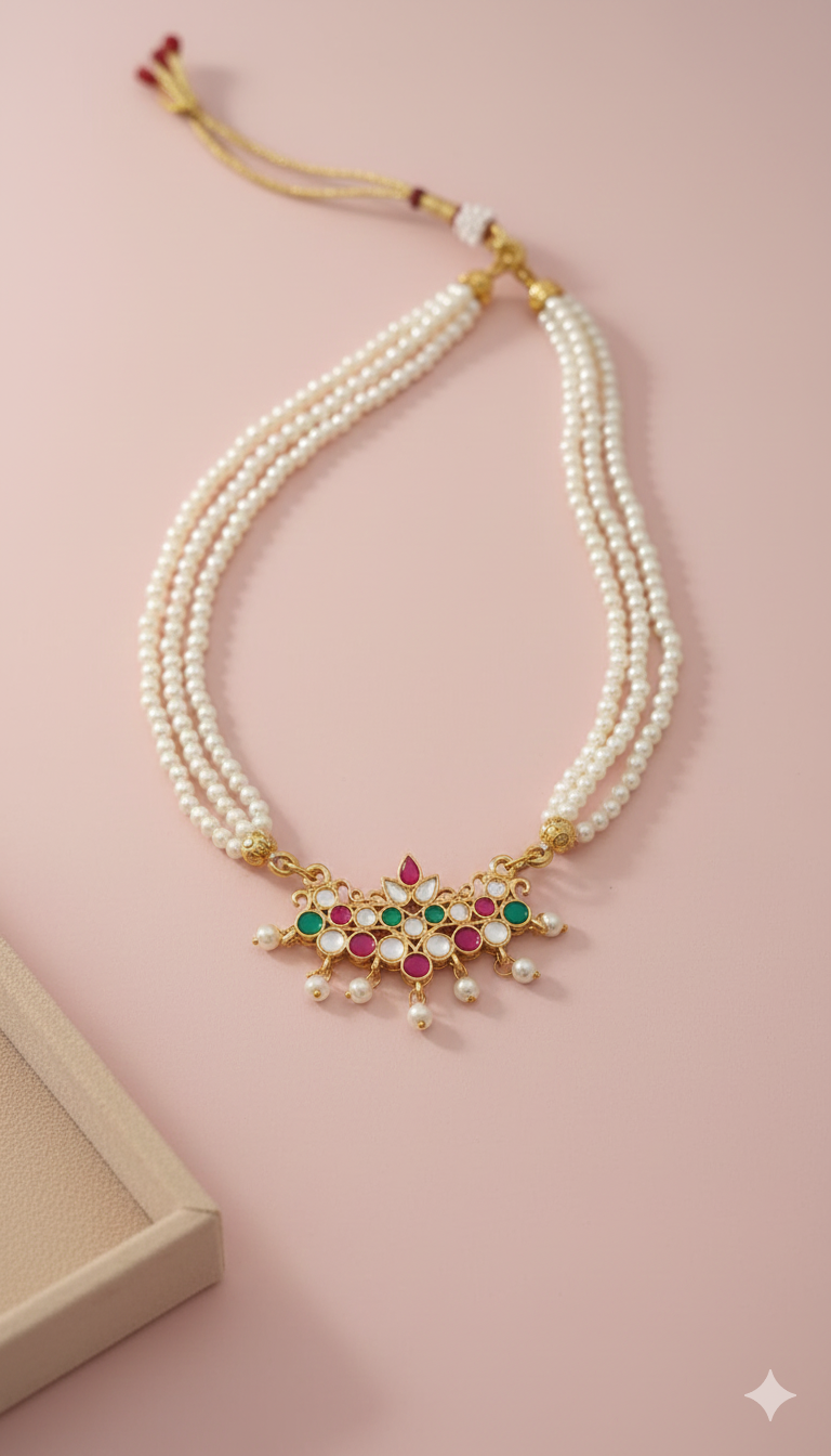 Navya Pearl Pendant Necklace