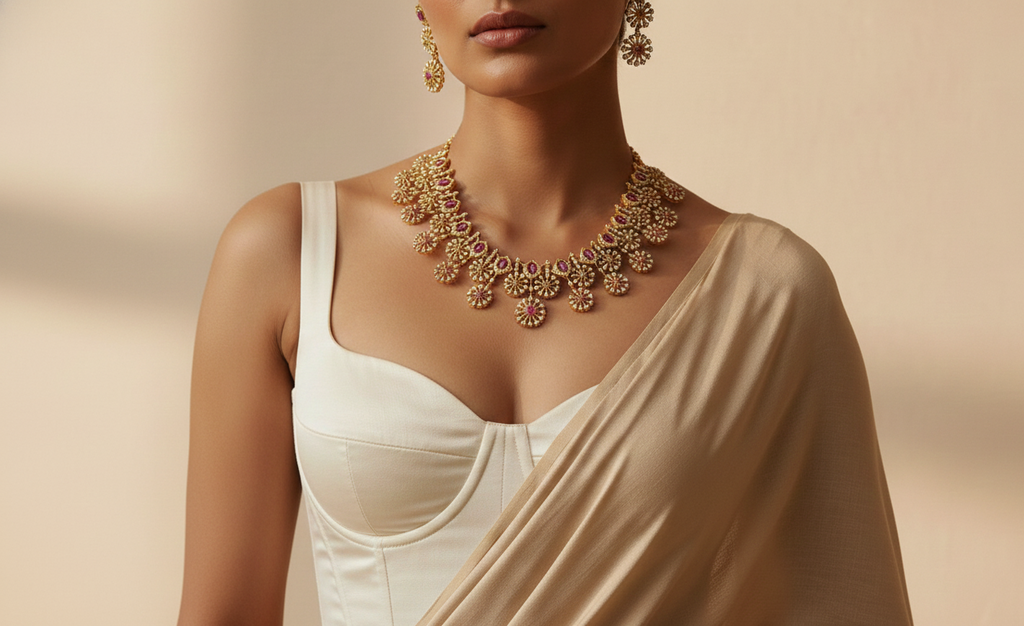 Kusum Royale AD Necklace Set
